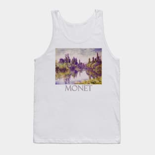 Morning in the Islands Near Vétheuil by Claude Monet Tank Top